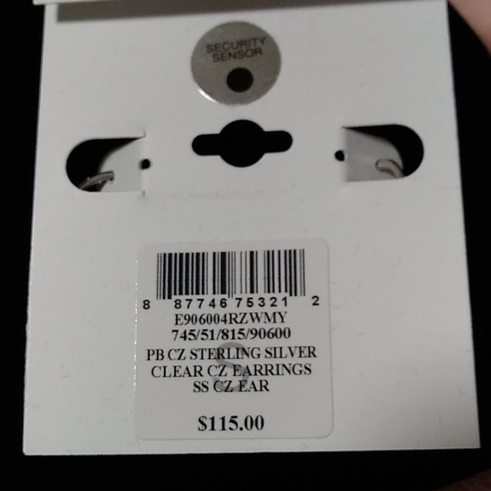 ⏬NWT GIANI BERNINI CZ DANGLING STER SILV EARRINGS - Picture 5 of 9